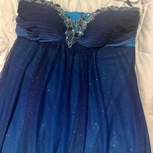 Ombré prom/ military ball dress
